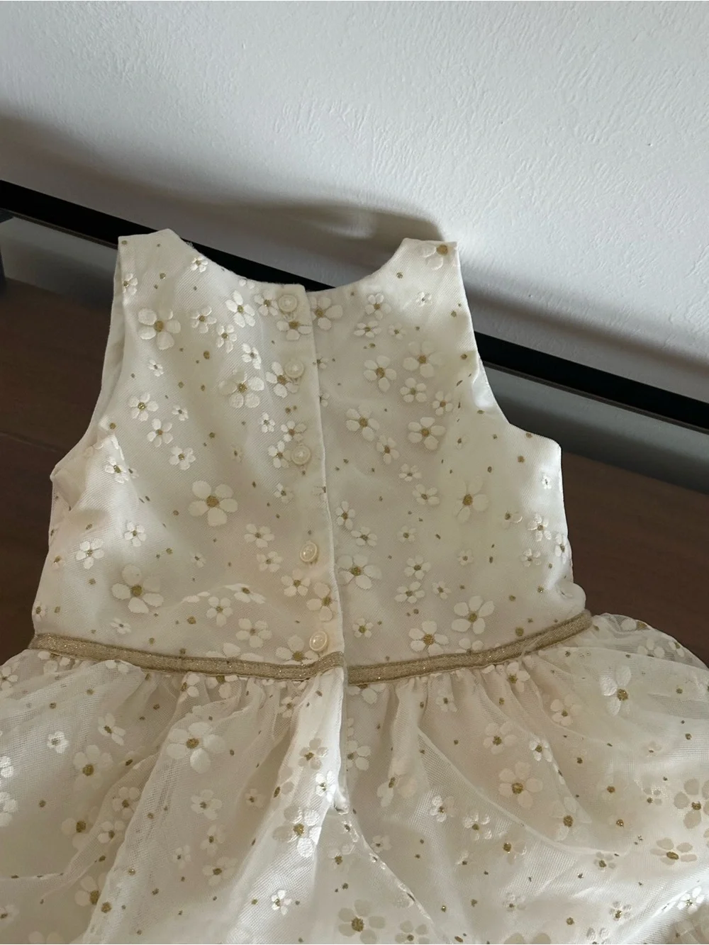 Janie and Jack Daisy The Shimmer Floral Dress Size 6